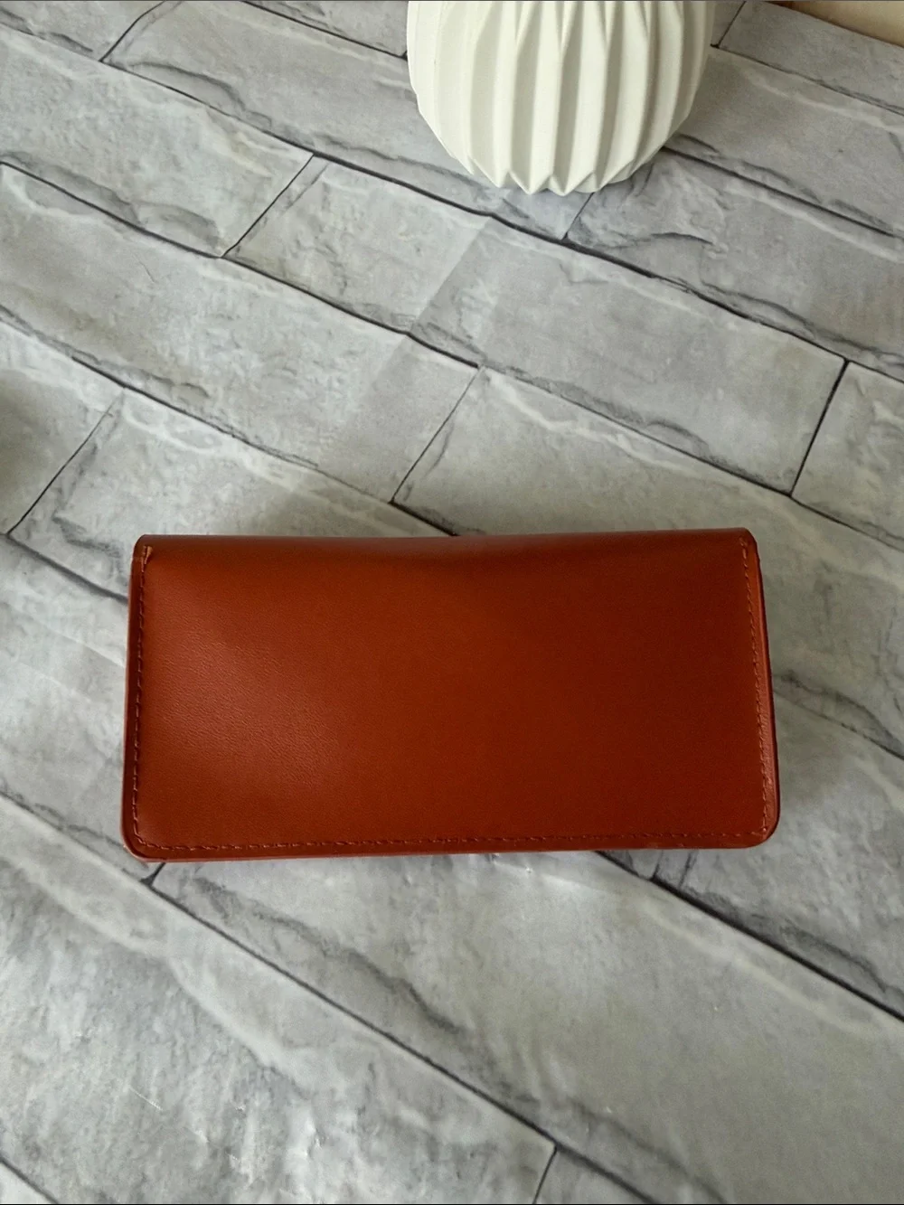 MISSONI brown leather eye wear glasses case